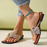 Toe Post Flats Sandals - Trendsi - Flyclothing LLC