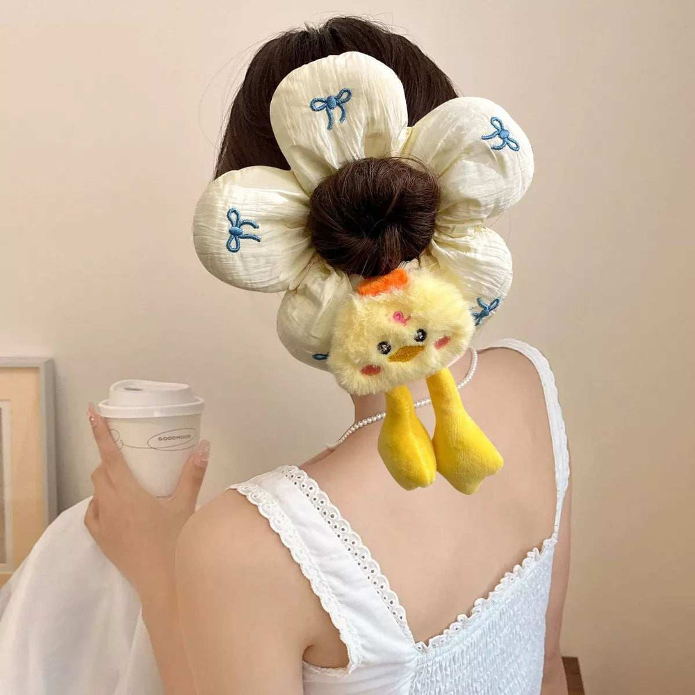 Printed Animal Shaped Hair Scrunchy - Trendsi - Flyclothing LLC