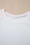 Rainbow Striped Round Neck T Shirt and Shorts Lounge Set - Trendsi - Flyclothing LLC
