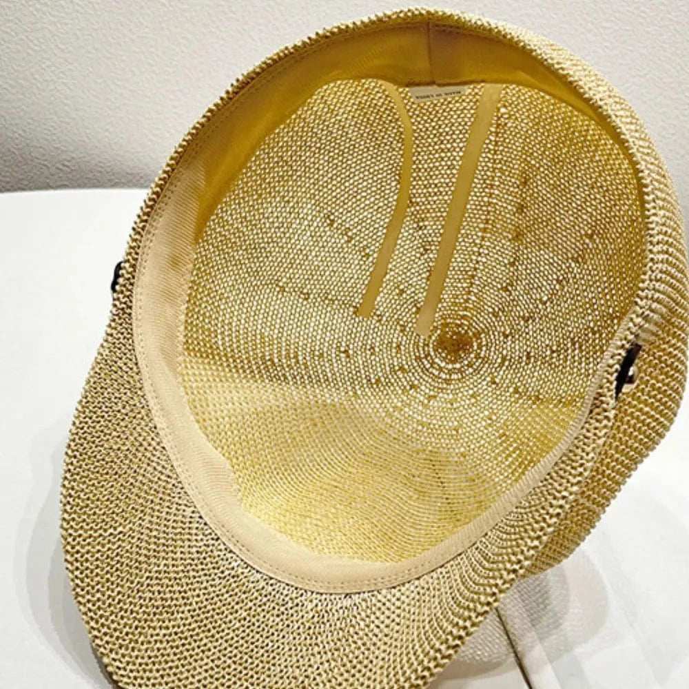 Straw Woven Buckle Hat - Trendsi - Flyclothing LLC