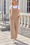 Lovelet Square Neck Wide Strap Overalls with Pockets - Trendsi - Flyclothing LLC