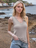 Tie Shoulder V-Neck Sweater Vest - Trendsi - Flyclothing LLC