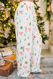 Printed Collared Neck Long Sleeve Top and Pants Lounge Set - Trendsi - Flyclothing LLC