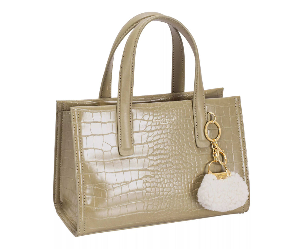 David Jones Crocodile Pattern Handbag - Trendsi - Flyclothing LLC