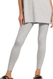 Zenana Cotton Round Neck Top & Legging Set - Trendsi - Flyclothing LLC