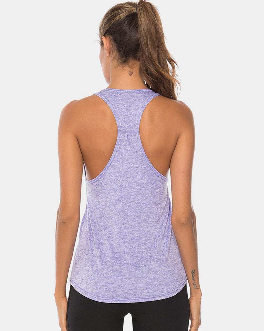 Full Size Scoop Neck Wide Strap Active Tank - Trendsi - Flyclothing LLC