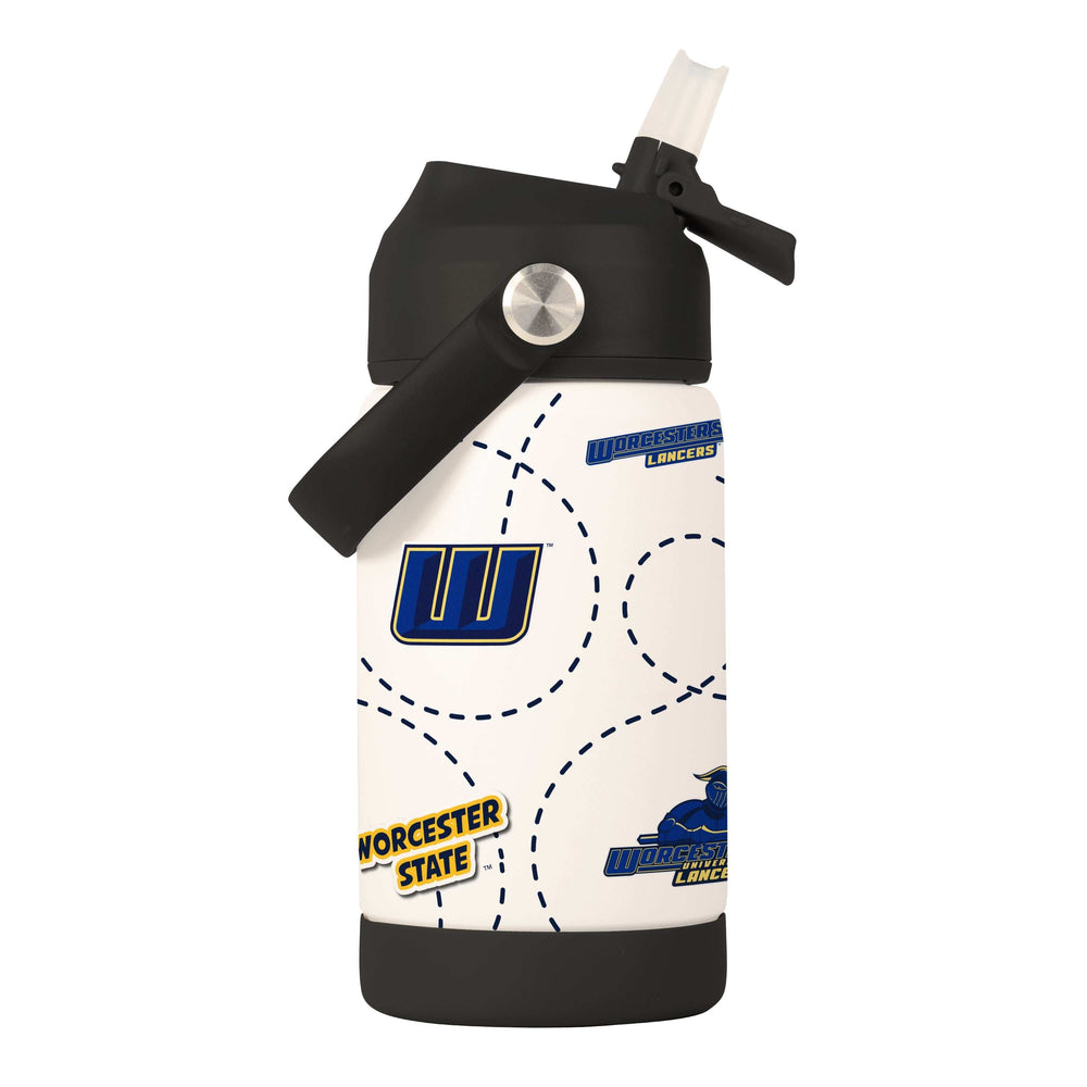 Worcester State University 12oz Mascot SS Kids Bottle - Logo Brands - Flyclothing LLC