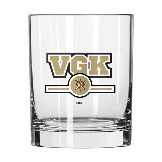 Vegas Golden Knights 14oz Letterman Rocks Glass - Logo Brands - Flyclothing LLC