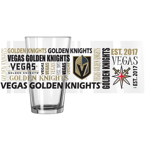 Vegas Golden Knights 16oz Spirit Pint Glass - Logo Brands - Flyclothing LLC
