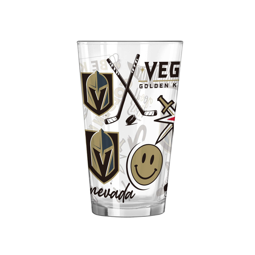 Vegas Golden Knights 16oz Native Pint Glass - Logo Brands - Flyclothing LLC