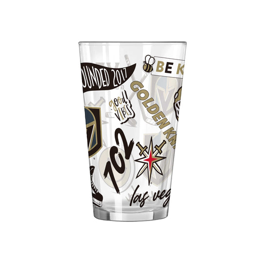 Vegas Golden Knights 16oz Native Pint Glass - Logo Brands - Flyclothing LLC