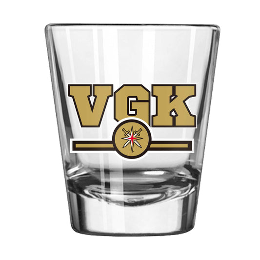 Vegas Golden Knights 2oz Letterman Shot Glass - Logo Brands - Flyclothing LLC