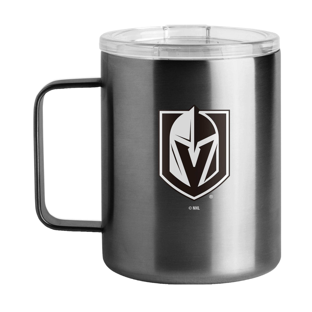 Vegas Golden Knights Black 15oz Gameday Stainless Steel Mug - Logo Brands - Flyclothing LLC