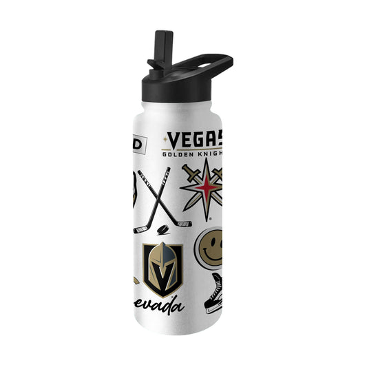 Vegas Golden Knights 34oz Native Quencher Bottle - Logo Brands - Flyclothing LLC