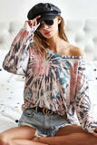 BiBi Tie Dye Terry Knit Terry Top - Trendsi - Flyclothing LLC