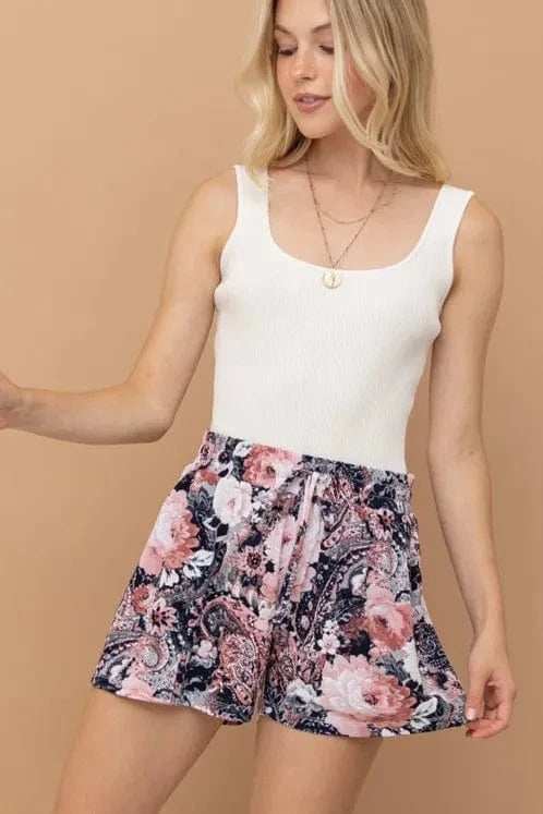 And The Why Wrinkle-free Stretchy Cooling Fabric Shorts - Trendsi - Flyclothing LLC