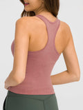 Round Neck Racerback Active Tank - Trendsi - Flyclothing LLC