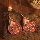 PU Leather Teardrop Shape Earrings - Trendsi - Flyclothing LLC