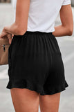 Elastic Waist Shorts with Pockets - Trendsi - Flyclothing LLC