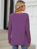 Cutout Round Neck Long Sleeve T-Shirt - Trendsi - Flyclothing LLC