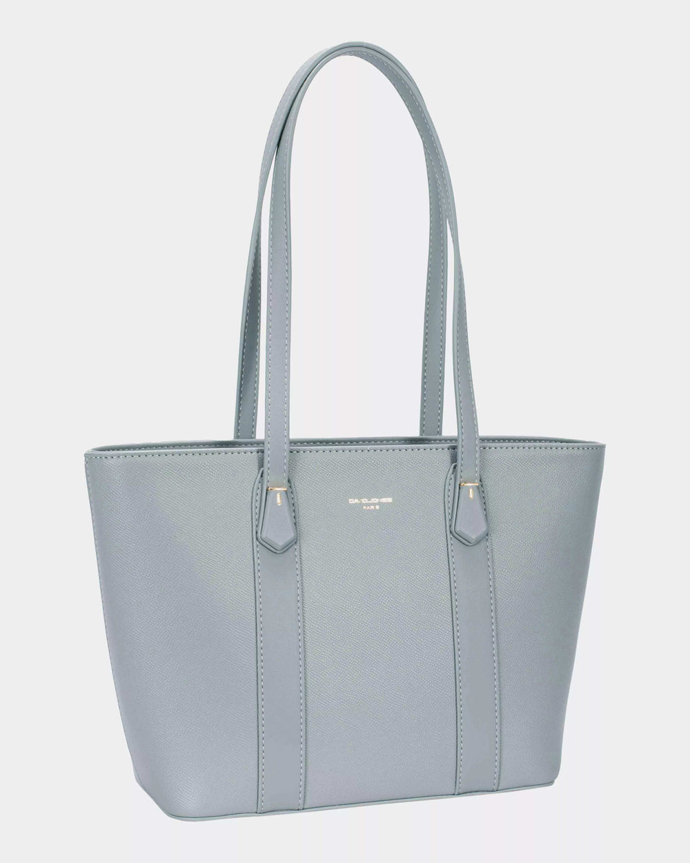 David Jones Leather Tote Bag with Gold Hardware - Trendsi - Flyclothing LLC