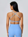 Millennia Crisscross Back Scoop Neck Active Cami with Detachable Chest Pads - Trendsi - Flyclothing LLC