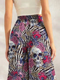 Printed Wide Leg Pants - Trendsi - Flyclothing LLC