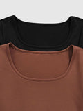 Round Neck Long Sleeve T-Shirt - Trendsi - Flyclothing LLC