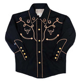 Rockmount Ranch Ware Kid's Black Embroidery & Applique Western Shirt - Rockmount Clothing - Flyclothing LLC