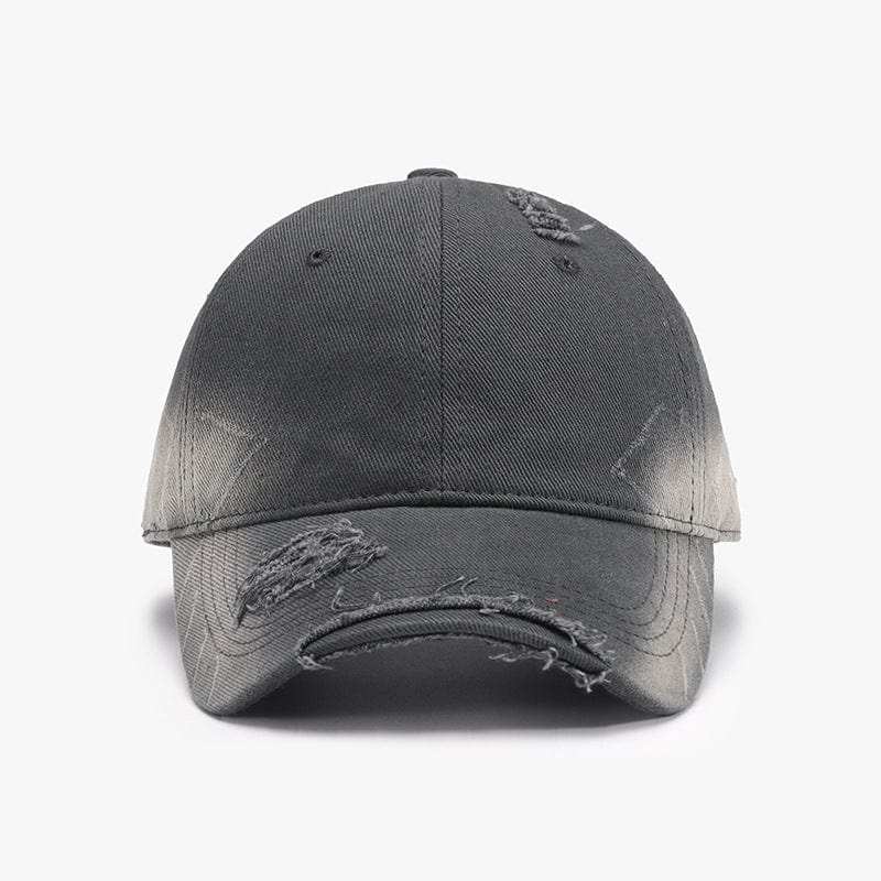 Distressed Adjustable Cotton Hat - Trendsi - Flyclothing LLC