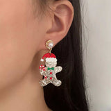 Christmas Gingerbread Man Dangle Earrings - Trendsi - Flyclothing LLC