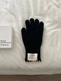 Ribbed Knit Gloves - Trendsi - Flyclothing LLC