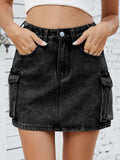 Cargo Denim Skirt - Trendsi - Flyclothing LLC