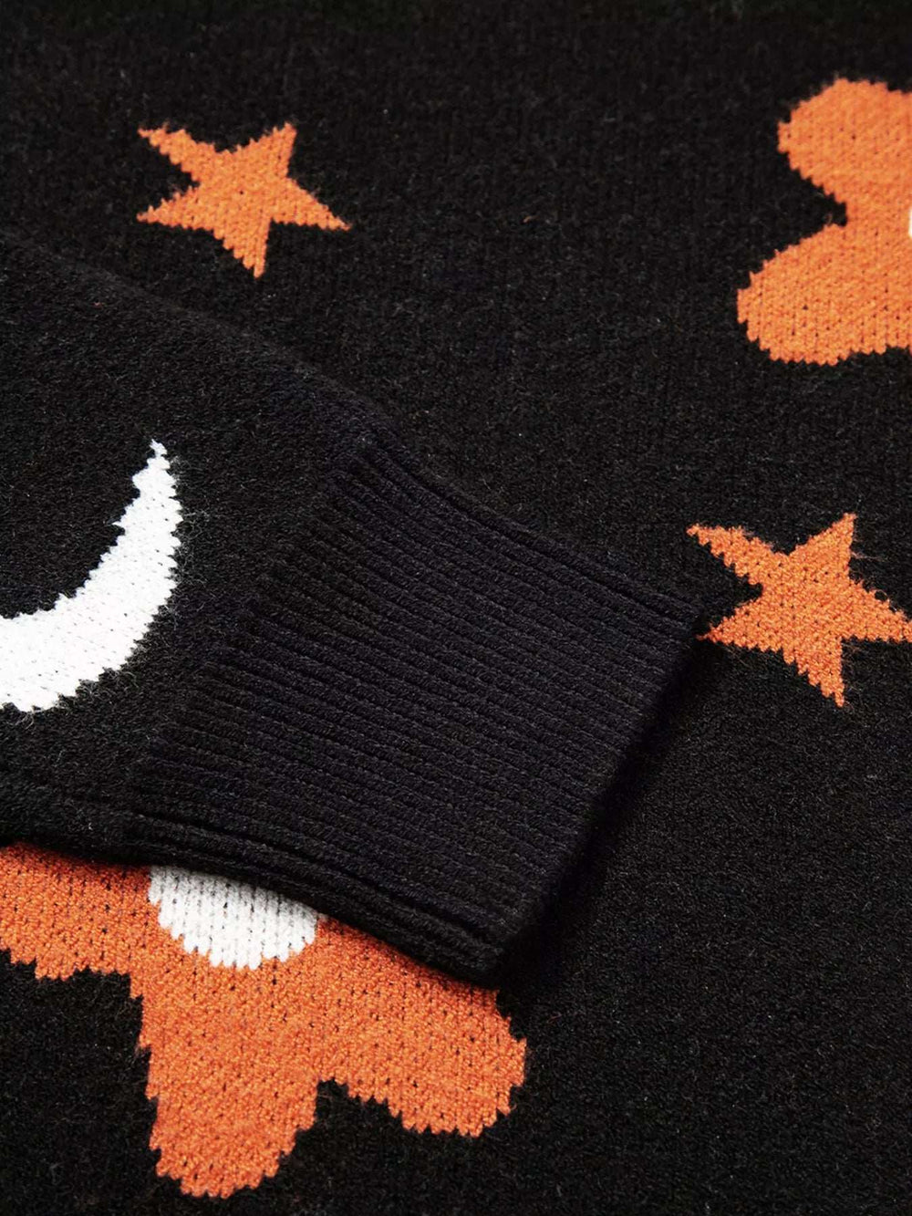 Halloween Gothic Pattern Long Sleeve Sweater - Trendsi - Flyclothing LLC