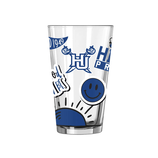 Hampton University 16oz Native Pint Glass - Logo Brands - Flyclothing LLC