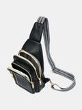 PU Leather Adjustable Strap Crossbody Bag - Trendsi - Flyclothing LLC