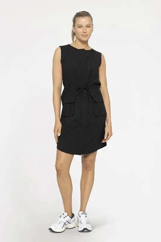 MONO B Versatile Drawstring Waist Tank Dress - Trendsi - Flyclothing LLC