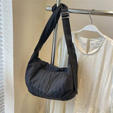 Pleated Dumpling Crossbody Bag - Trendsi - Flyclothing LLC