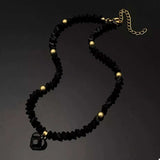 Pearl & Heart Pendant Necklace - Trendsi - Flyclothing LLC