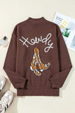 Boot Mock Neck Long Sleeve Sweater - Trendsi - Flyclothing LLC