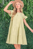 And The Why Cotton Gauze Baby Doll Casual Dress - Trendsi - Flyclothing LLC