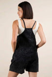 VERY J Plus Size Mineral Washed Sleeveless Knit Romper - Trendsi - Flyclothing LLC