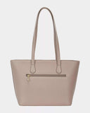 David Jones Leather Tote Bag with Gold Hardware - Trendsi - Flyclothing LLC