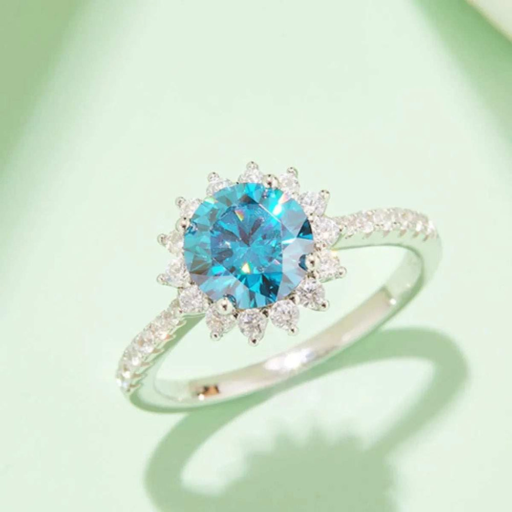 2 Carat Moissanite 925 Sterling Silver Ring - Trendsi - Flyclothing LLC