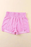 Smocked Elastic Waist Checkered Shorts - Trendsi - Flyclothing LLC
