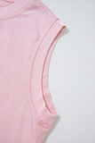 Mineral Wash Cotton Tank Top and Slit Skort Set - Trendsi - Flyclothing LLC