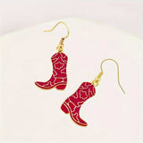 Cowgirl Boot Dangle Earrings - Trendsi - Flyclothing LLC