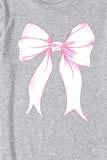 Bow Graphic Round Neck Short Sleeve T-Shirt - Trendsi - Flyclothing LLC
