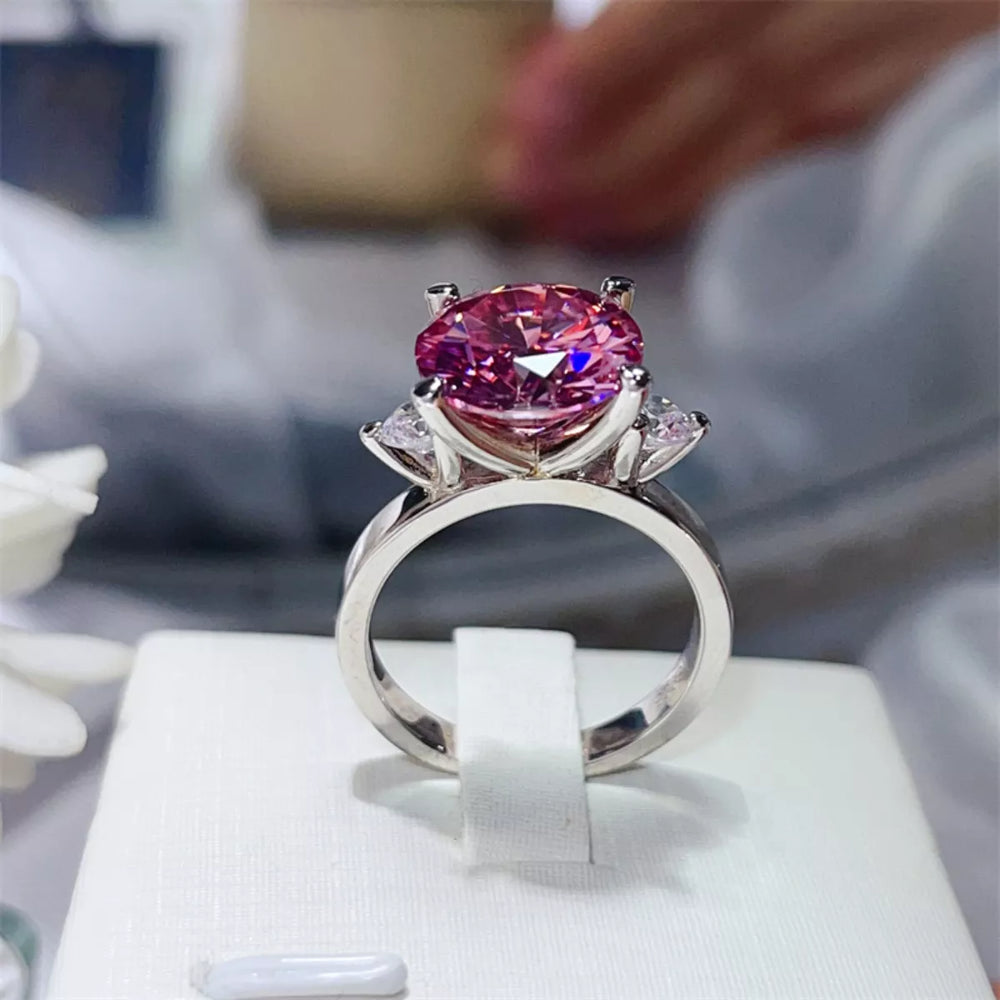 5 Carat Moissanite 925 Sterling Silver Ring - Trendsi - Flyclothing LLC