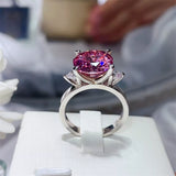 5 Carat Moissanite 925 Sterling Silver Ring - Trendsi - Flyclothing LLC